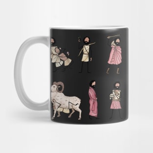 Greek Myth Comix - ODYSSEUS stickers 2 Mug